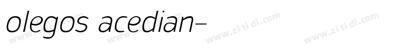 olegos acedian字体转换